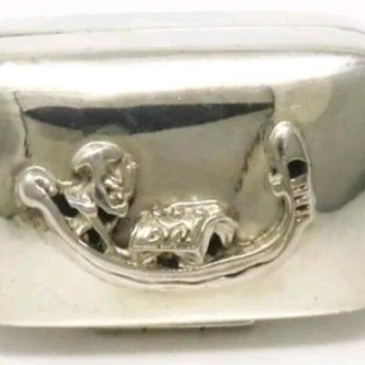 Vintage NYJEWEL 925 Sterling Silver Candy Trinket Pill Box