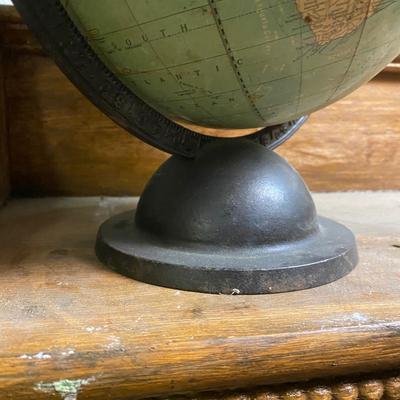Rare 9 Inch Terrestrial Globe George F Cram-Indianapolis IN