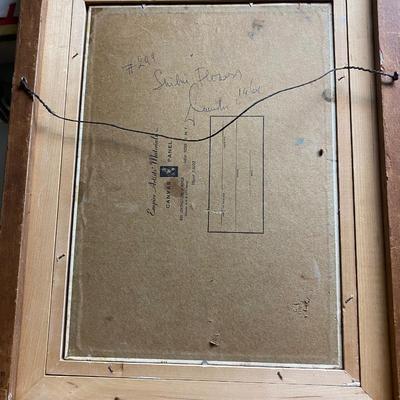 Framed carnations in vase painting