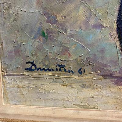 Framed carnations in vase painting