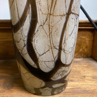 Vintage large Art Glass Vase By Jozefina Krosno