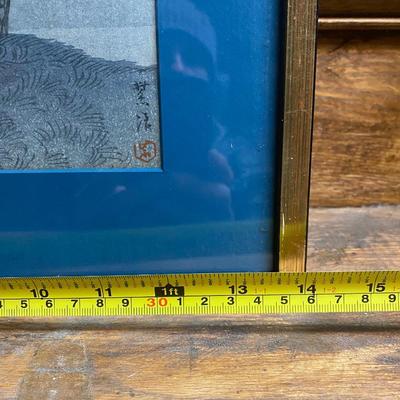 Orig. Wood Block print, titled "Kinokunizaka Tsuyu".