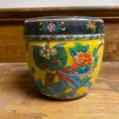 Moriyama Mori -machi Japanese Antique Porcelain Planter
