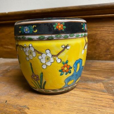 Moriyama Mori -machi Japanese Antique Porcelain Planter