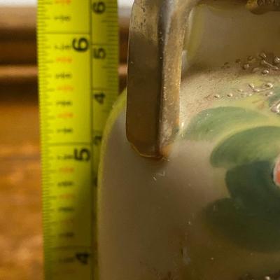 Vintage NIppon Hand painted poppy vase