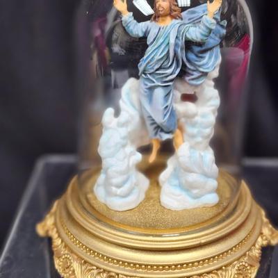 Franklin Mint Domed Religious Jesus Figurines
