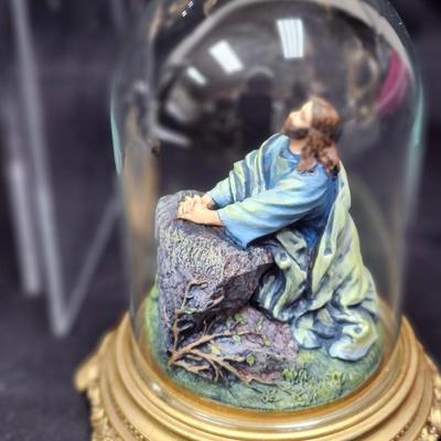 Franklin Mint Domed Religious Jesus Figurines