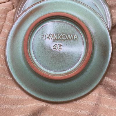 Frankoma Pottery Plainsman Green pieces