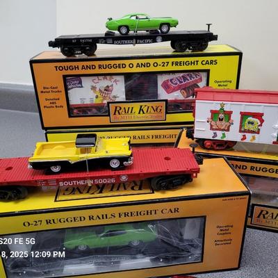 Rail King Train Cars w/Atlas Engine