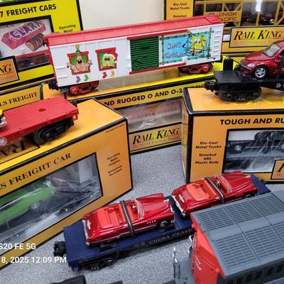 Rail King Train Cars w/Atlas Engine