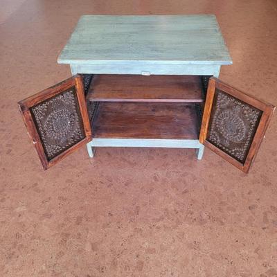 Pie Safe/Cabinet With Punctured Tin Doors & Sides (GB4-EL)