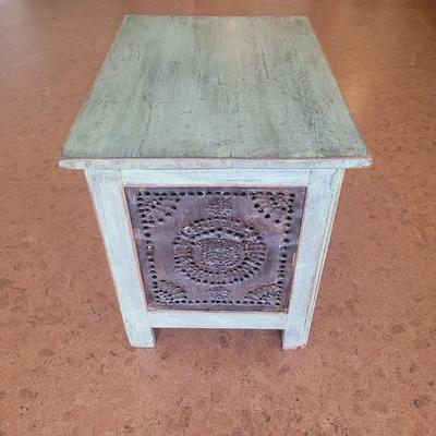 Pie Safe/Cabinet With Punctured Tin Doors & Sides (GB4-EL)