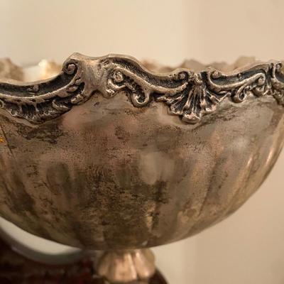 vintage pair tall pedestal bowl compote