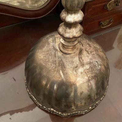 vintage pair tall pedestal bowl compote