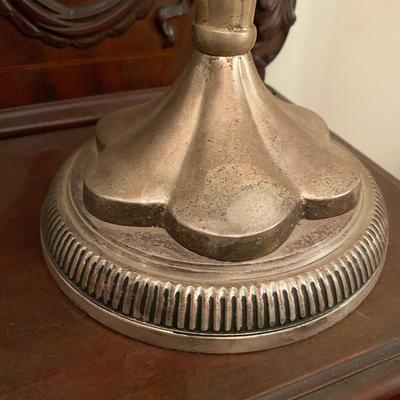 vintage pair tall pedestal bowl compote