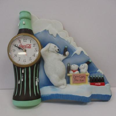 1997 Coca-Cola Polar Bear Clock