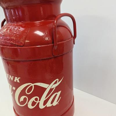 Vintage Steel Coca-Cola Metal Milk Dairy Container