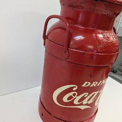 Vintage Steel Coca-Cola Metal Milk Dairy Container