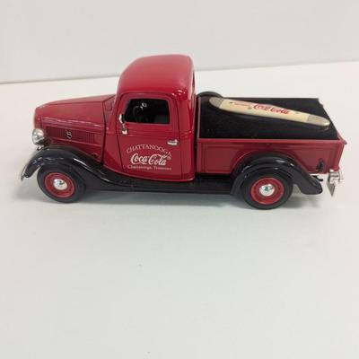 1937 Ford Pick-Up Scale 1/24 Chattanooga TN Coca-Cola Die-cast Truck With Pocket Knife