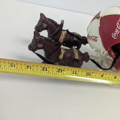 Coca-Cola Vintage Cast Iron Horse-Drawn Wagon