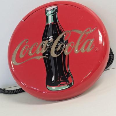Coca Cola Blinking Disc Telephone No Box