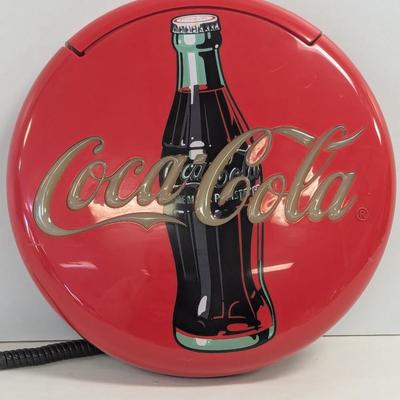 Coca Cola Blinking Disc Telephone No Box