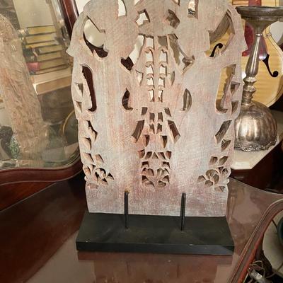 Balinese carved wood sculpture