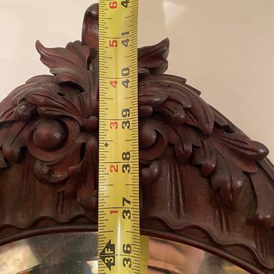 Carved detail Antique vanity with mirror