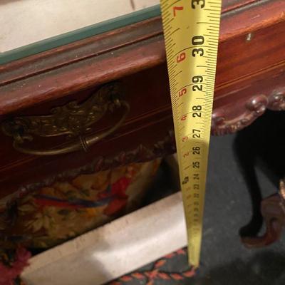 Carved detail Antique vanity with mirror