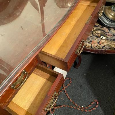 Carved detail Antique vanity with mirror