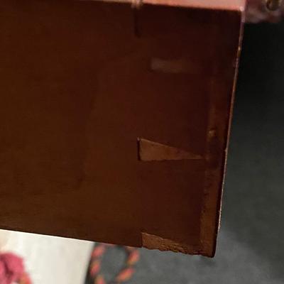 Carved detail Antique vanity with mirror