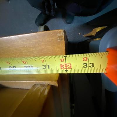 Vintage MCM hutch with drawer and lower cabinet.