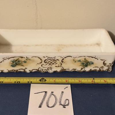 Vintage Milk Glass Trinket Box