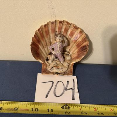 Vintage French Shell Art Piece