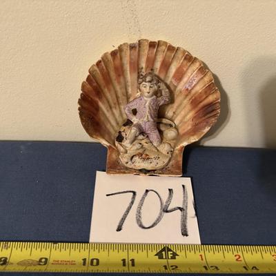 Vintage French Shell Art Piece