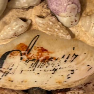 Vintage French Shell Art Piece