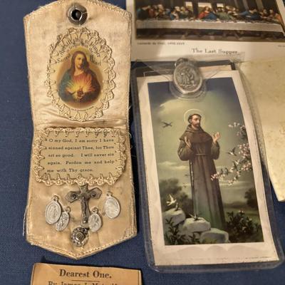 Vintage Catholic Prayer Cards and More