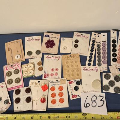 Vintage Button Lot