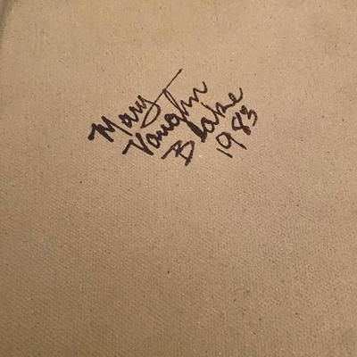 set of 4 flower plates by Mary Vaughn Blake