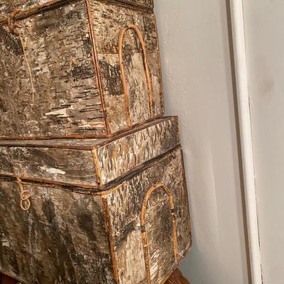 Two boxes with Bark Surface, VERY COOL!
