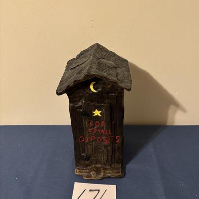 Vintage Outhouse Bank