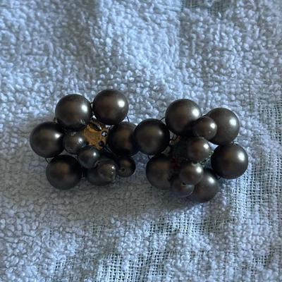 Gold and Copper toned necklace and earring set