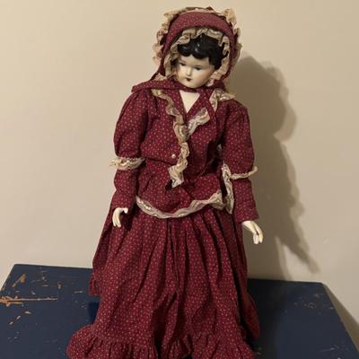 Vintage Handmade Porcelain Doll