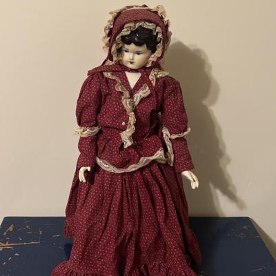 Vintage Handmade Porcelain Doll