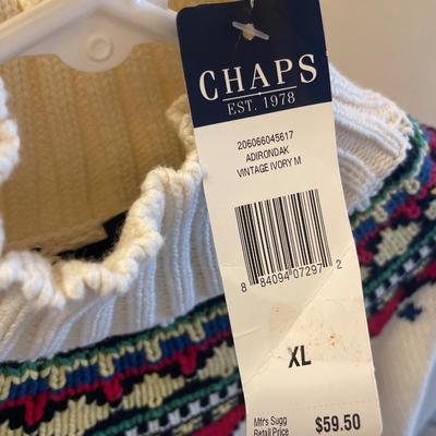 Women’s Chaps sweater with tags