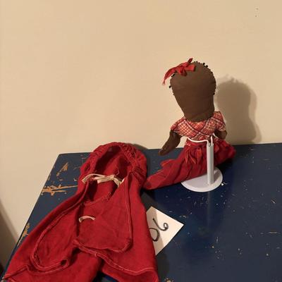Vintage Handmade Doll with Cape