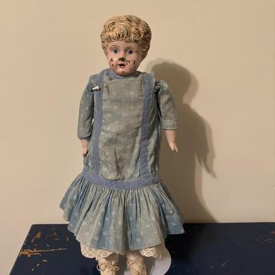 Vintage Leather Jointed Doll