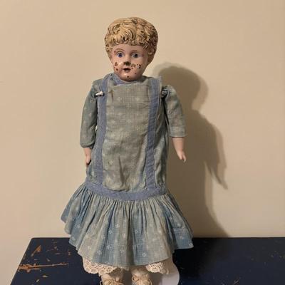 Vintage Leather Jointed Doll