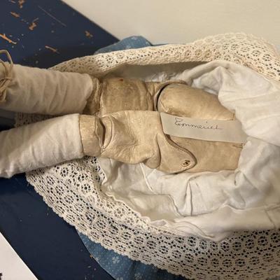 Vintage Leather Jointed Doll