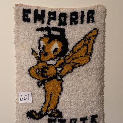 Emporia State Hook Rug